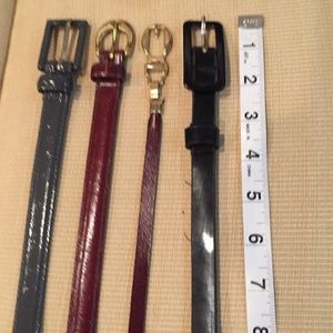 Lot of 4 belts